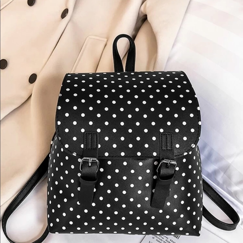 Polka dot print backpack - Picture 5 of 7